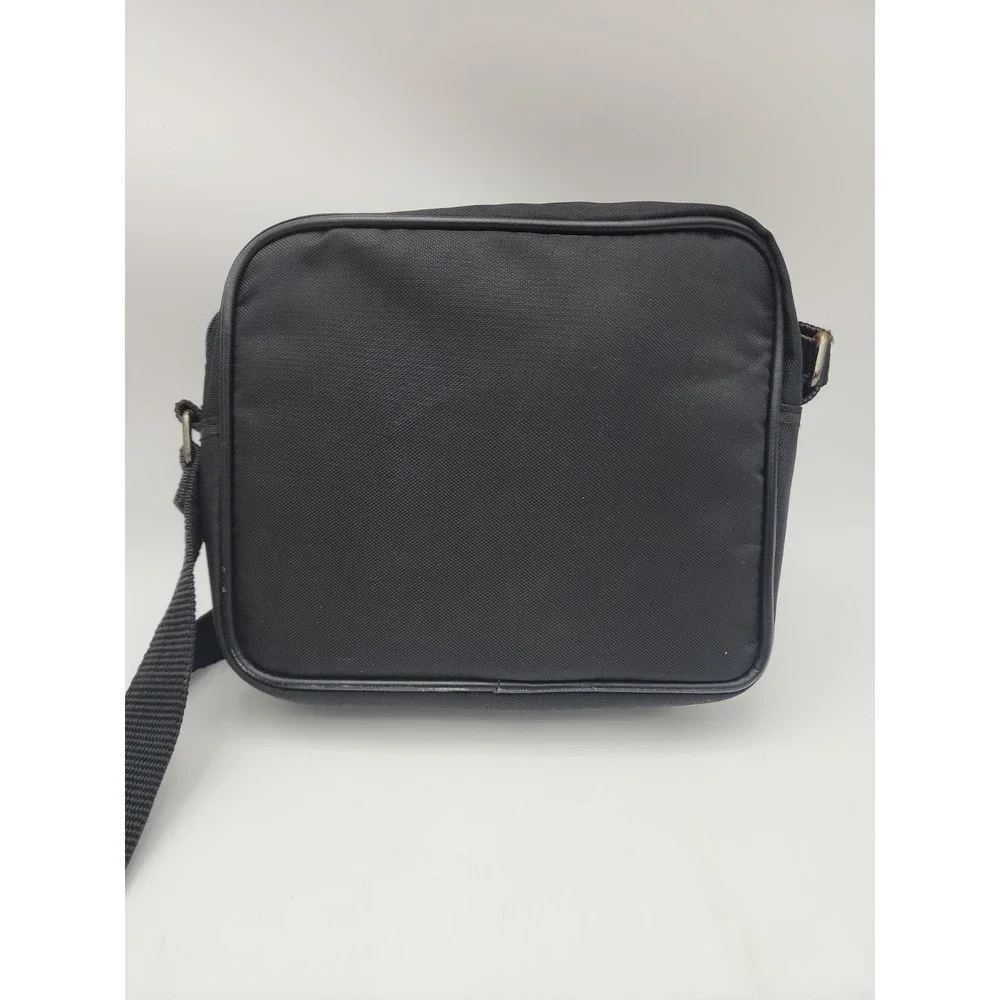 Vintage 80s Minolta Camera Bag Black Padded 2 Pocket Crossbody Strap